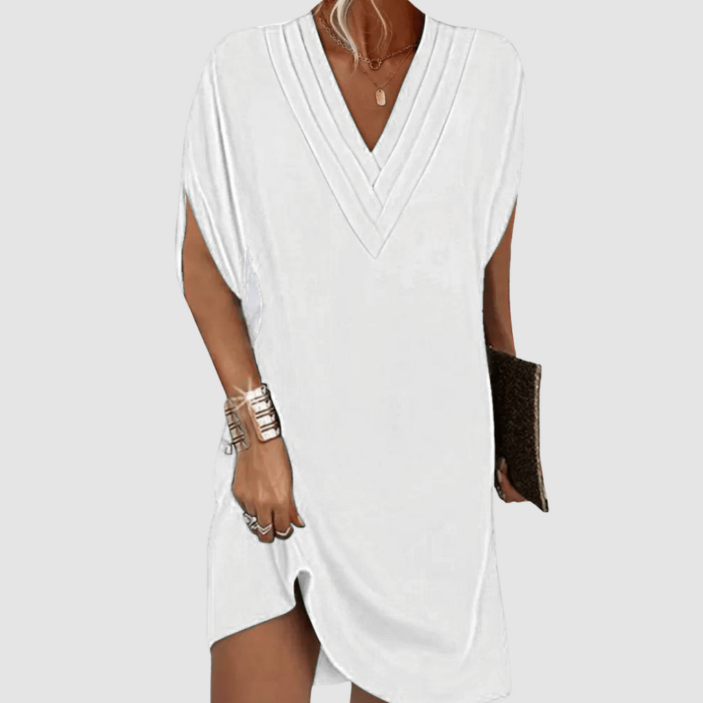Léonie | Robe Tunique Col V