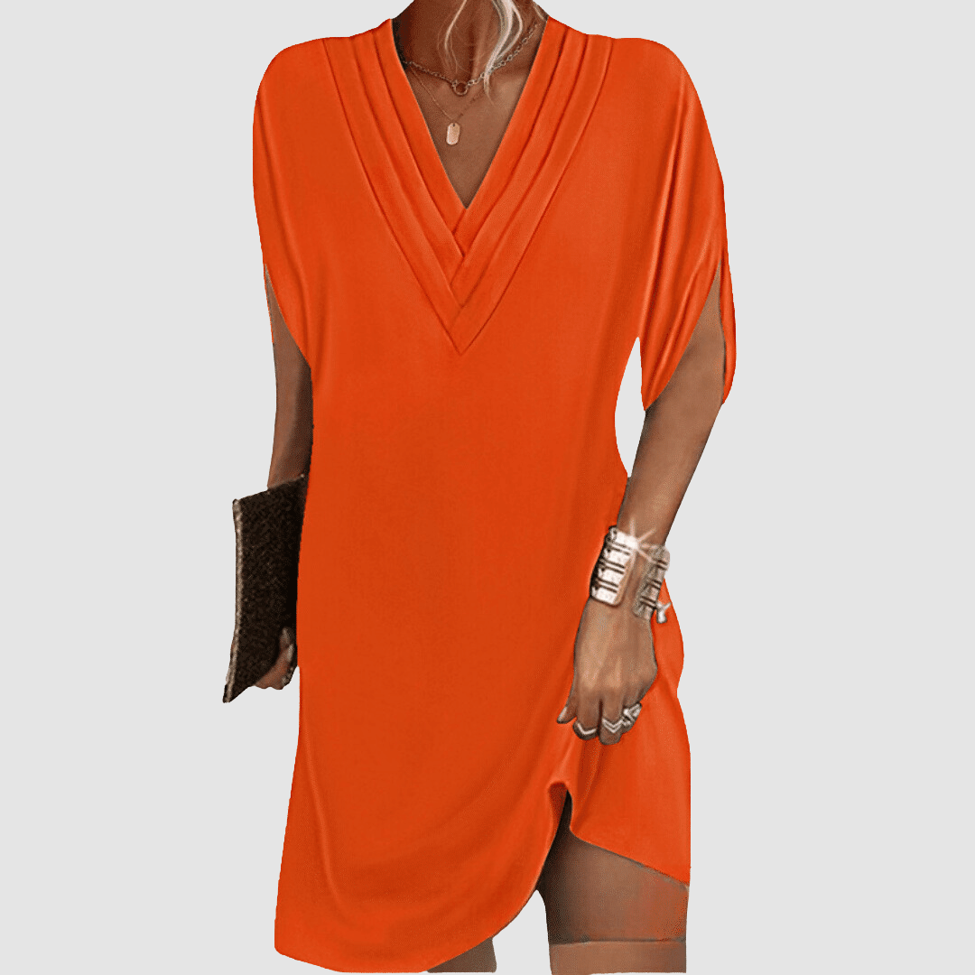 Léonie | Robe Tunique Col V