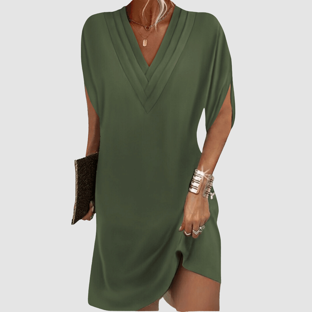 Léonie | Robe Tunique Col V