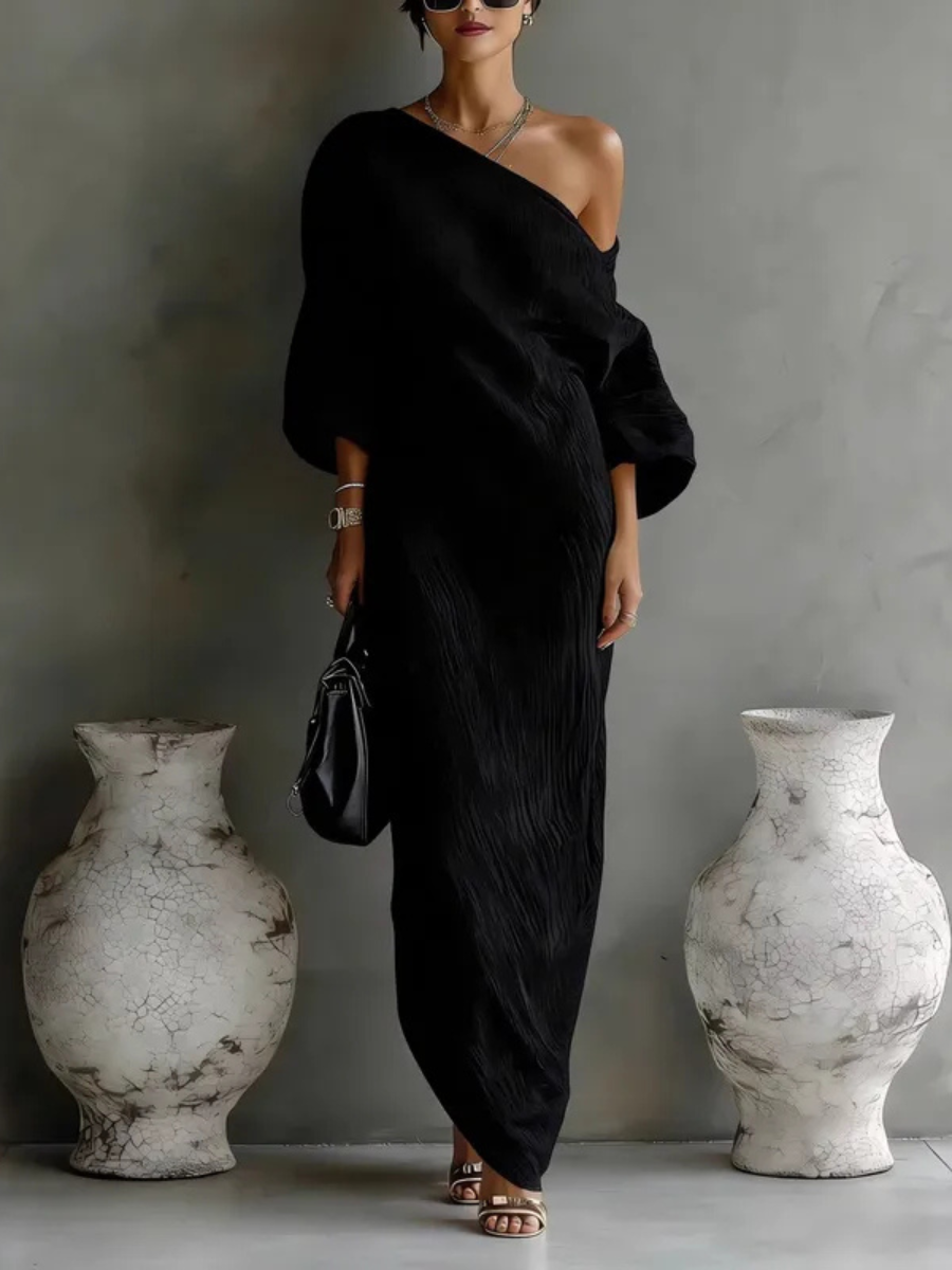 Marguerite | Robe Maxi Épaule Dégagée