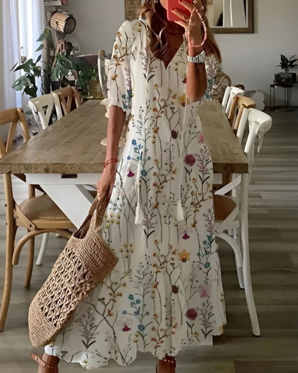 Mathilde | Robe Longue Bohème Fleurie