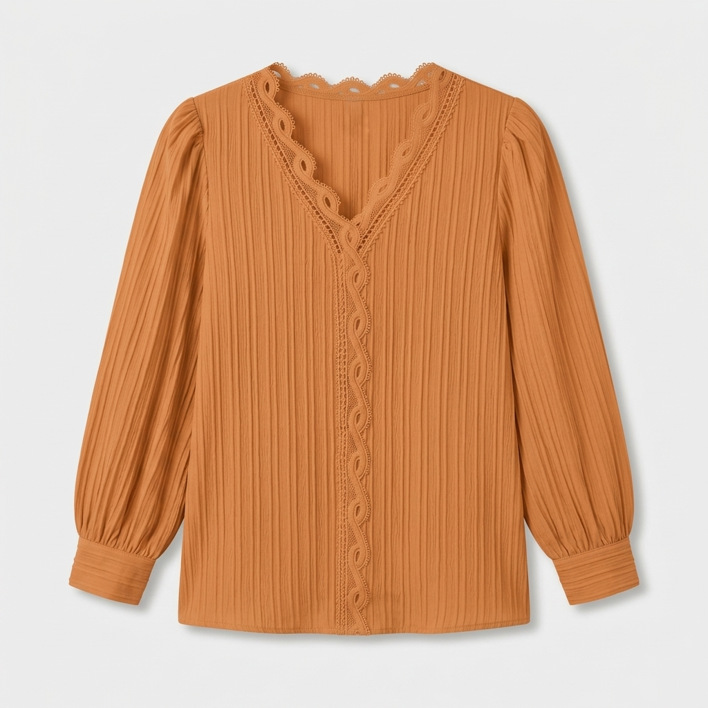 Rivaclo | Women's Short Sleeve V-Neck Blouse – Refined Cut