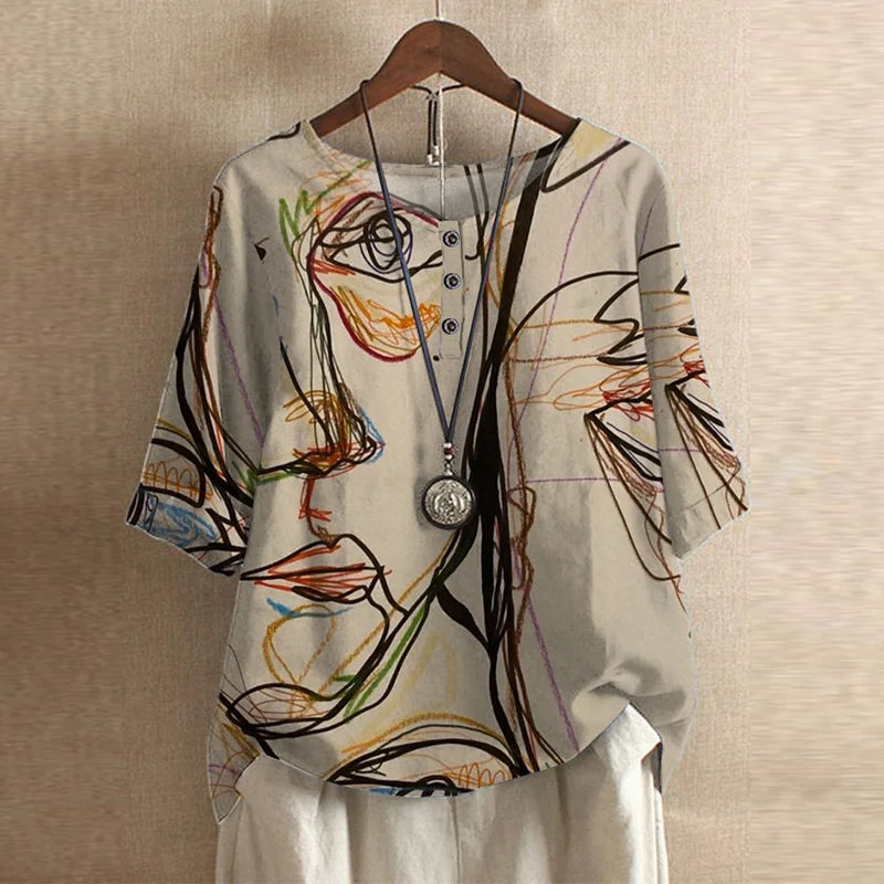 Christine | Blouse Rétro Fleurie