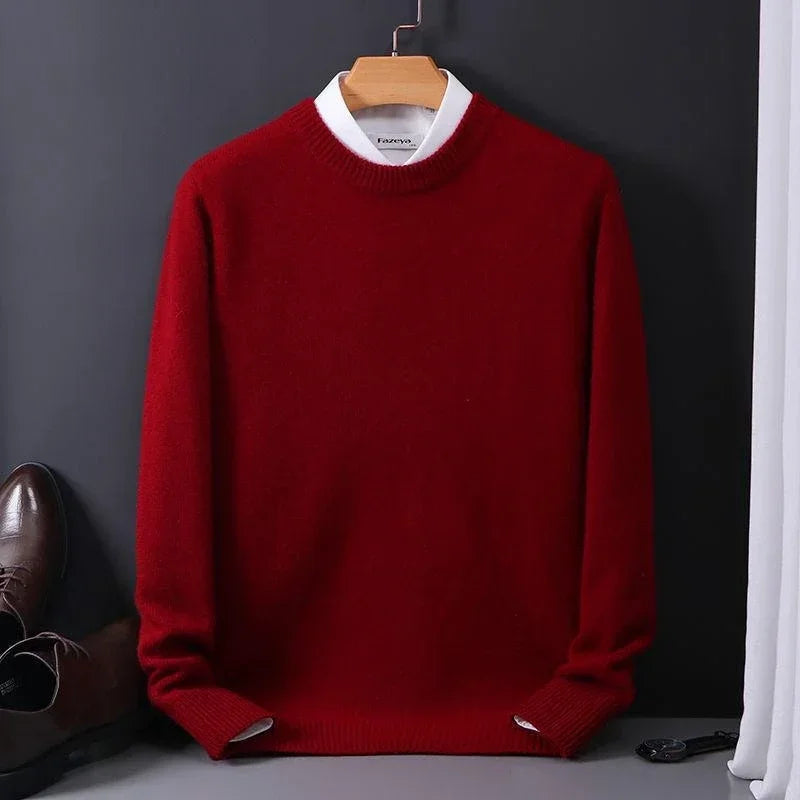 Pull homme maille douce aspect cachemire