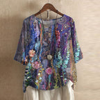 Christine | Blouse Rétro Fleurie