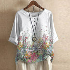 Christine | Blouse Rétro Fleurie