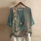 Christine | Blouse Rétro Fleurie
