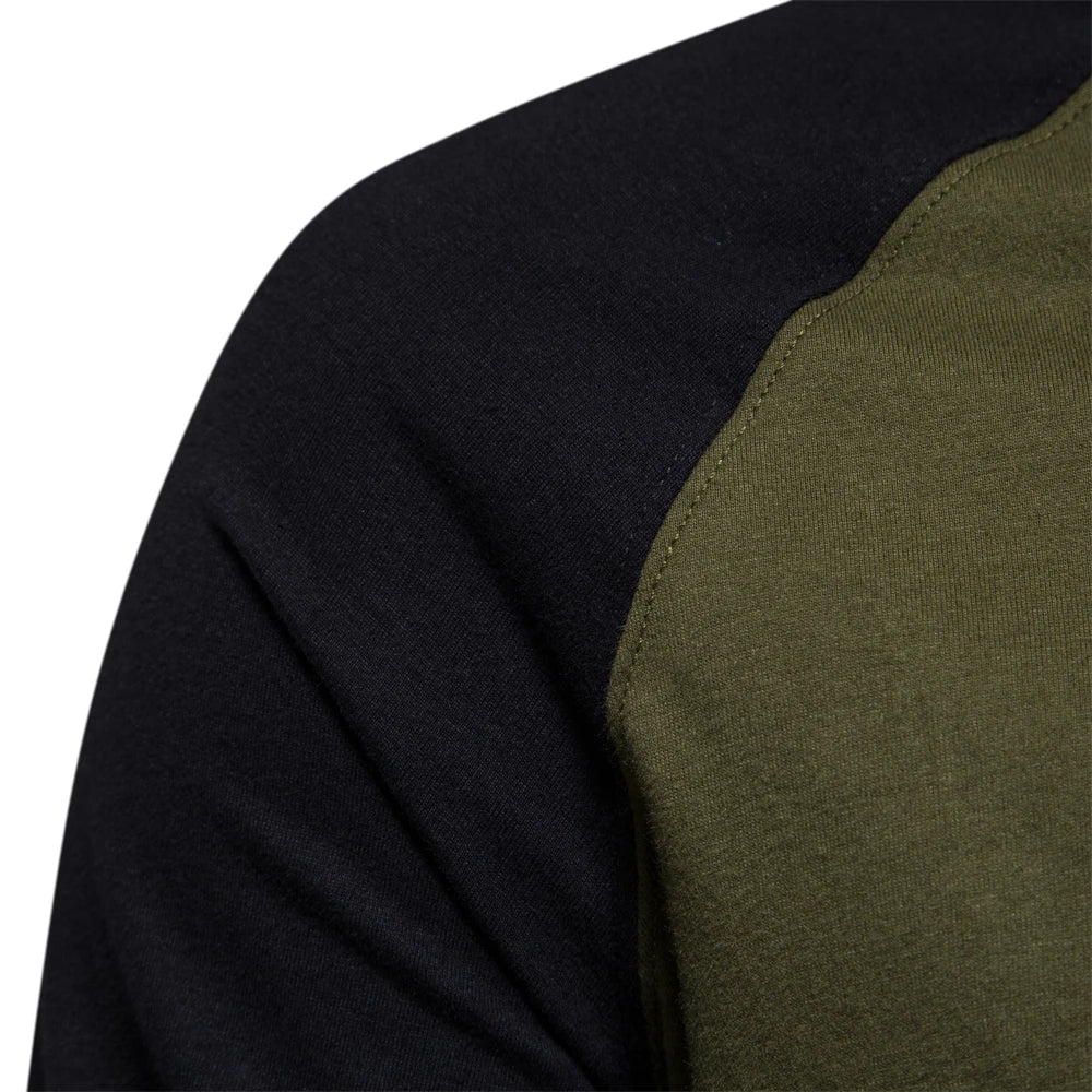 Chemise homme manches longues raglan sportive