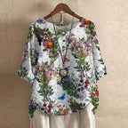 Christine | Blouse Rétro Fleurie