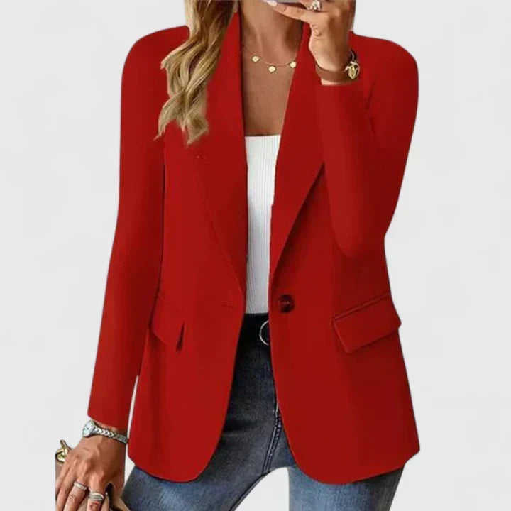 Blazer femme coupe droite élégante de ville 1