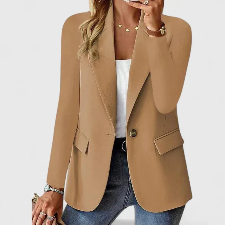 Blazer femme coupe droite élégante de ville 4