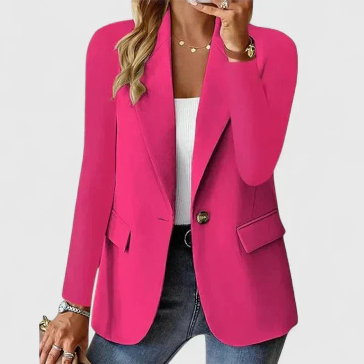 Blazer femme coupe droite élégante de ville 0