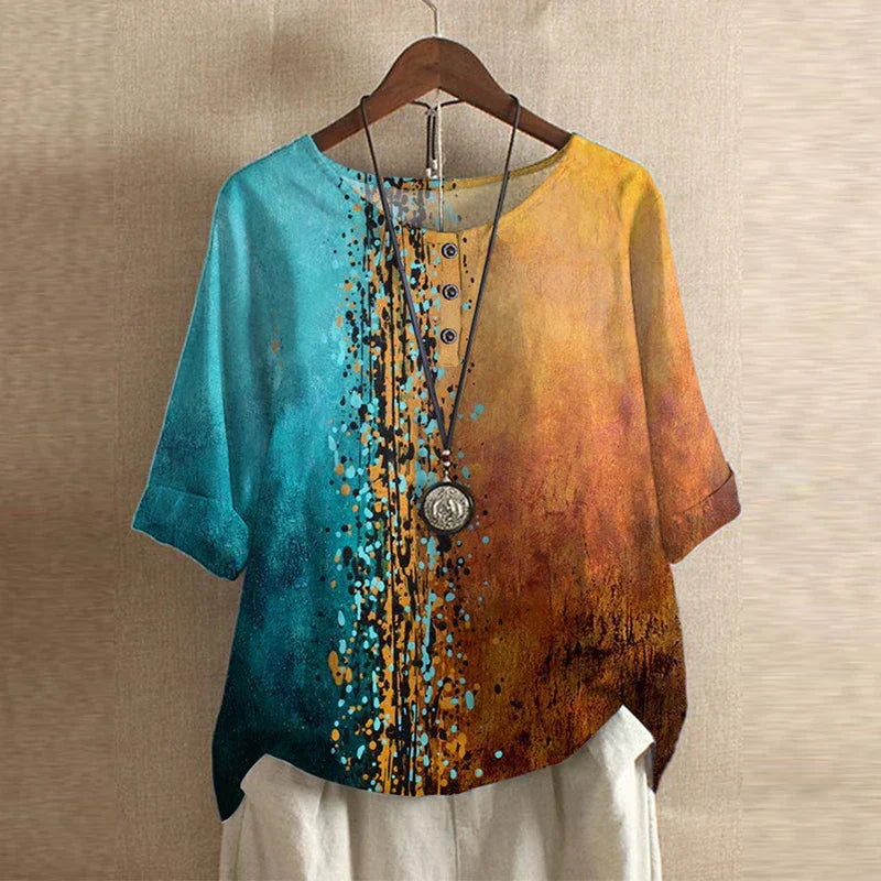 Christine | Blouse Rétro Fleurie