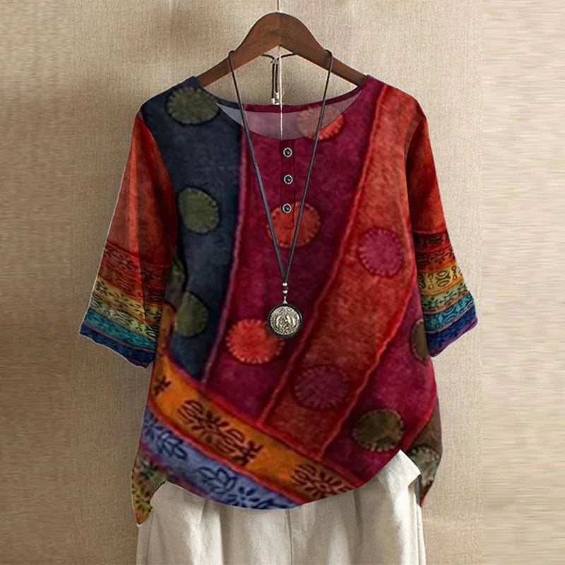 Christine | Blouse Rétro Fleurie