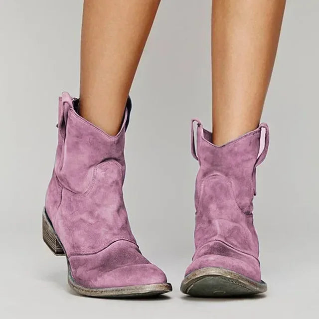 Bottes cowboy femme tige courte western