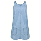 Pauline | Robe Denim Sans Manches