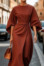 Charlotte | Robe Midi Manches Kimono