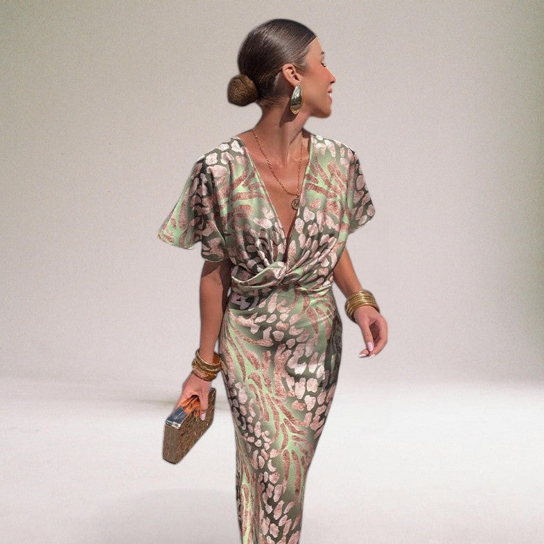 Lucette | Robe Portefeuille Maxi