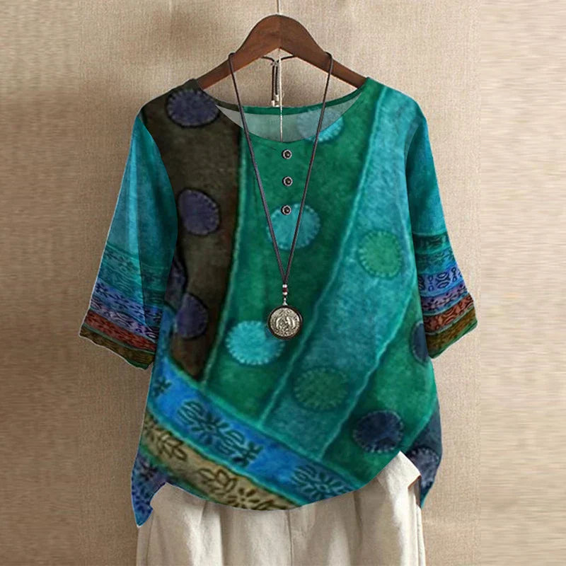 Christine | Blouse Rétro Fleurie