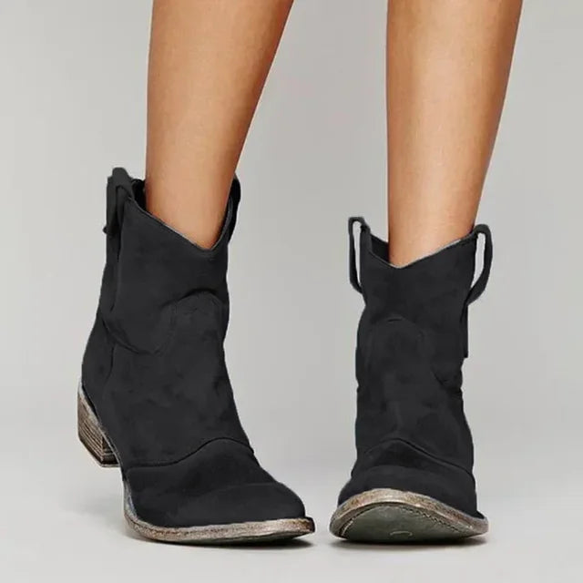Bottes cowboy femme tige courte western