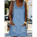 Pauline | Robe Denim Sans Manches
