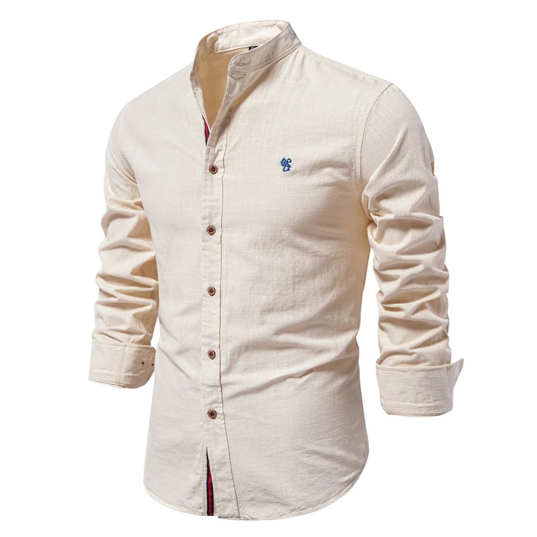 Adam | Chemise Col Montant Homme