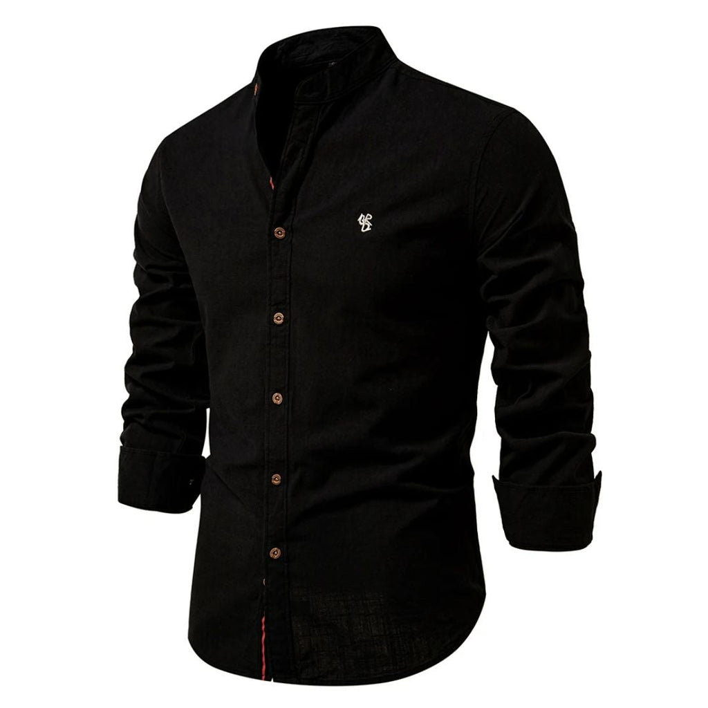 Adam | Chemise Col Montant Homme