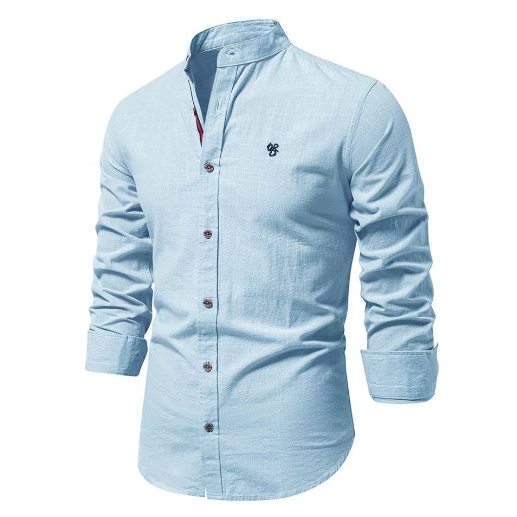 Adam | Chemise Col Montant Homme