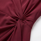 Womee | Robe Drapée Taille Nouée