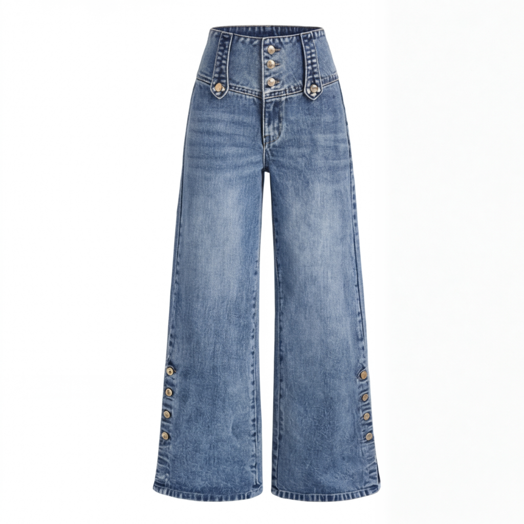 Océane | Jean Large Taille Haute