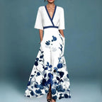 Manon | Robe Maxi Fleurie Cache-Cœur