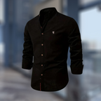 Jake | Chemise Col Mao Vert Olive
