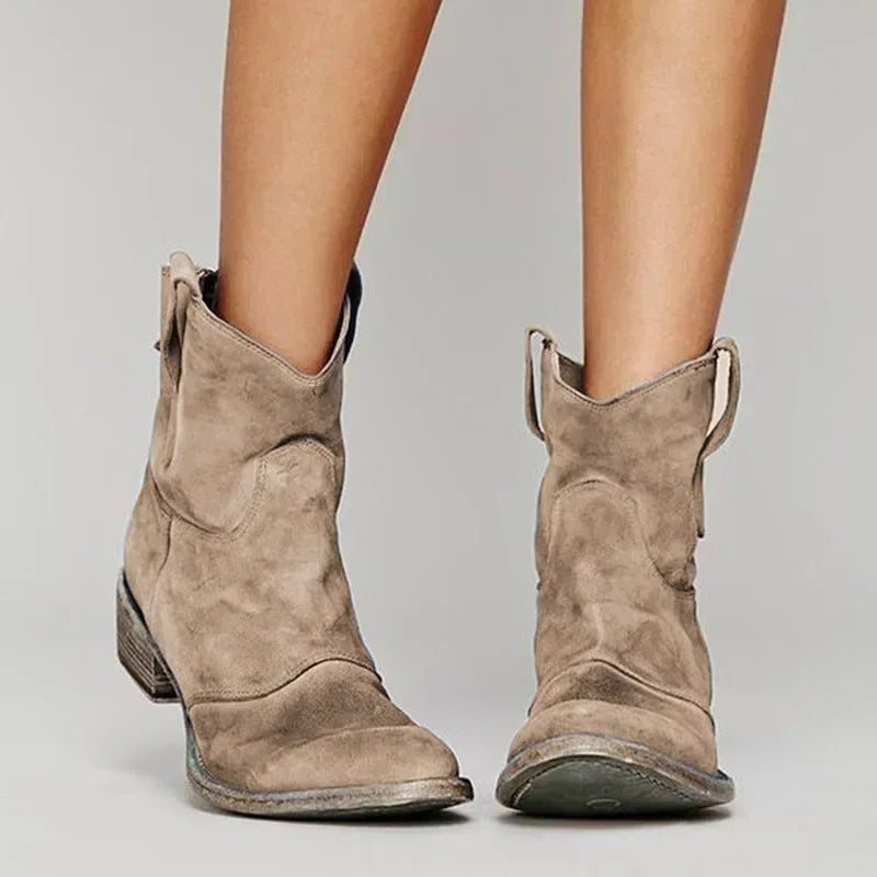 Bottes cowboy femme tige courte western