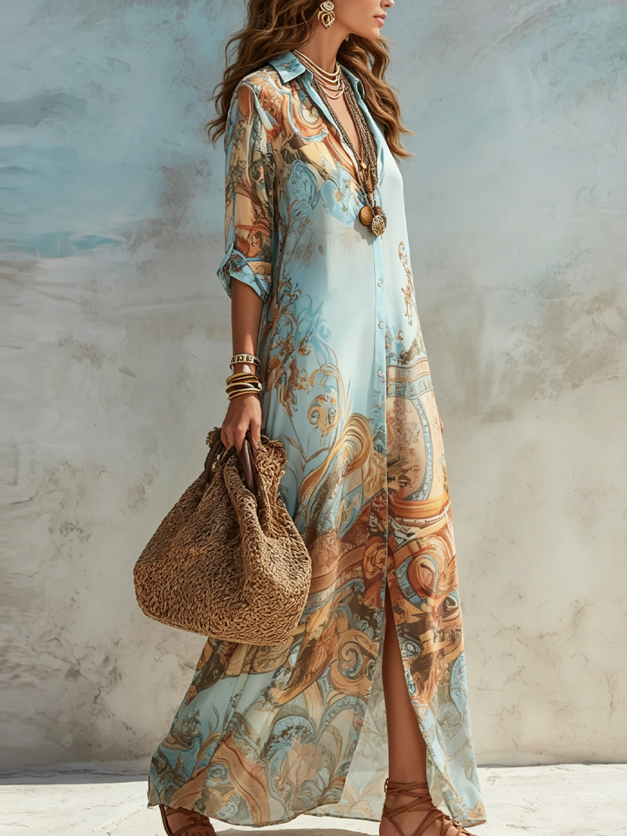Hortense | Robe Chemise Maxi