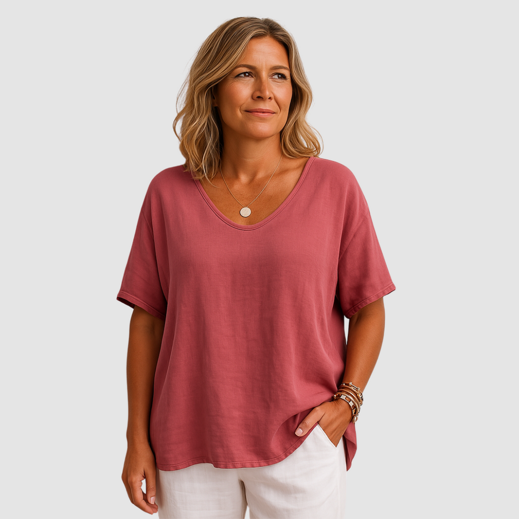 Yvonne | T-Shirt Ample Col Rond