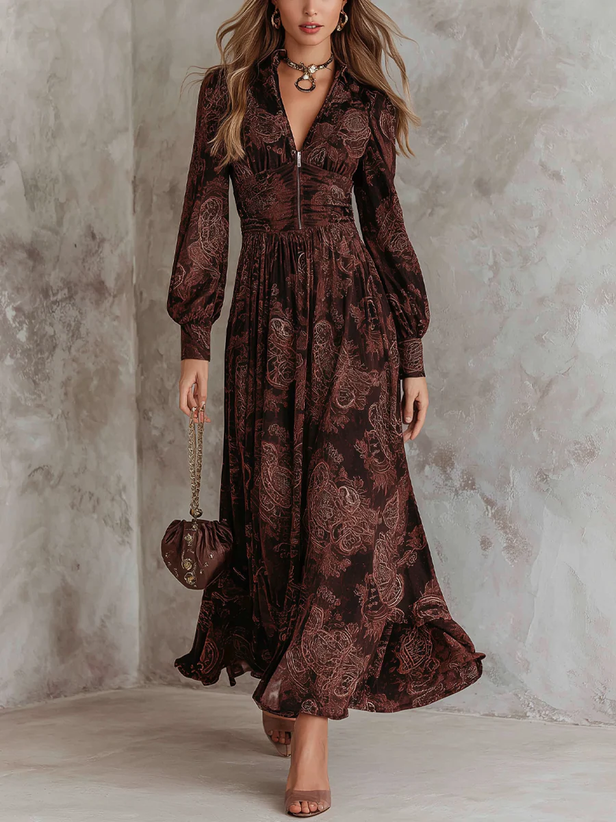 Françoise | Robe Maxi Paisley