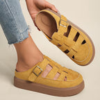 Baskets femme coupe orthopédique souple, semelle amortissante pour la marche