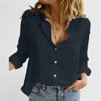 Claudine | Chemise Boutonnée en Lin
