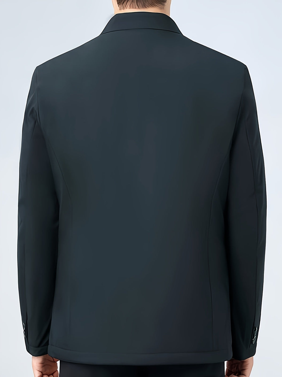 Veste homme hiver chaude col à revers zippée