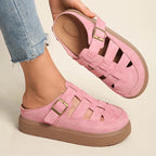 Baskets femme coupe orthopédique souple, semelle amortissante pour la marche