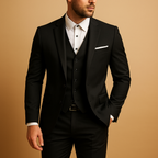Lucas | Costume Noir Trois Pièces