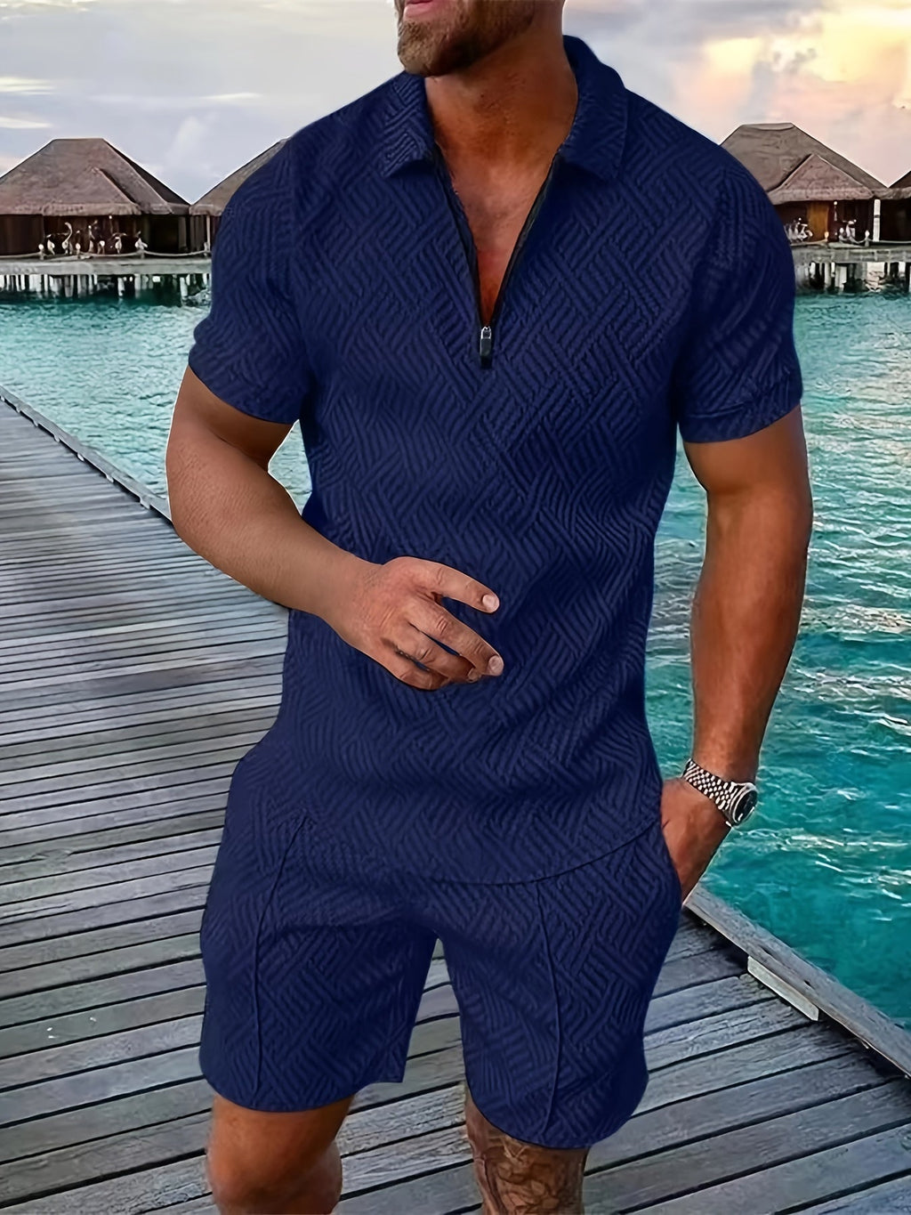 Bruno | Ensemble Chemise Short Homme