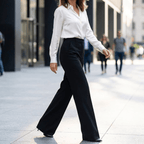 Vivara | Pantalon Tailleur Large Taille Haute