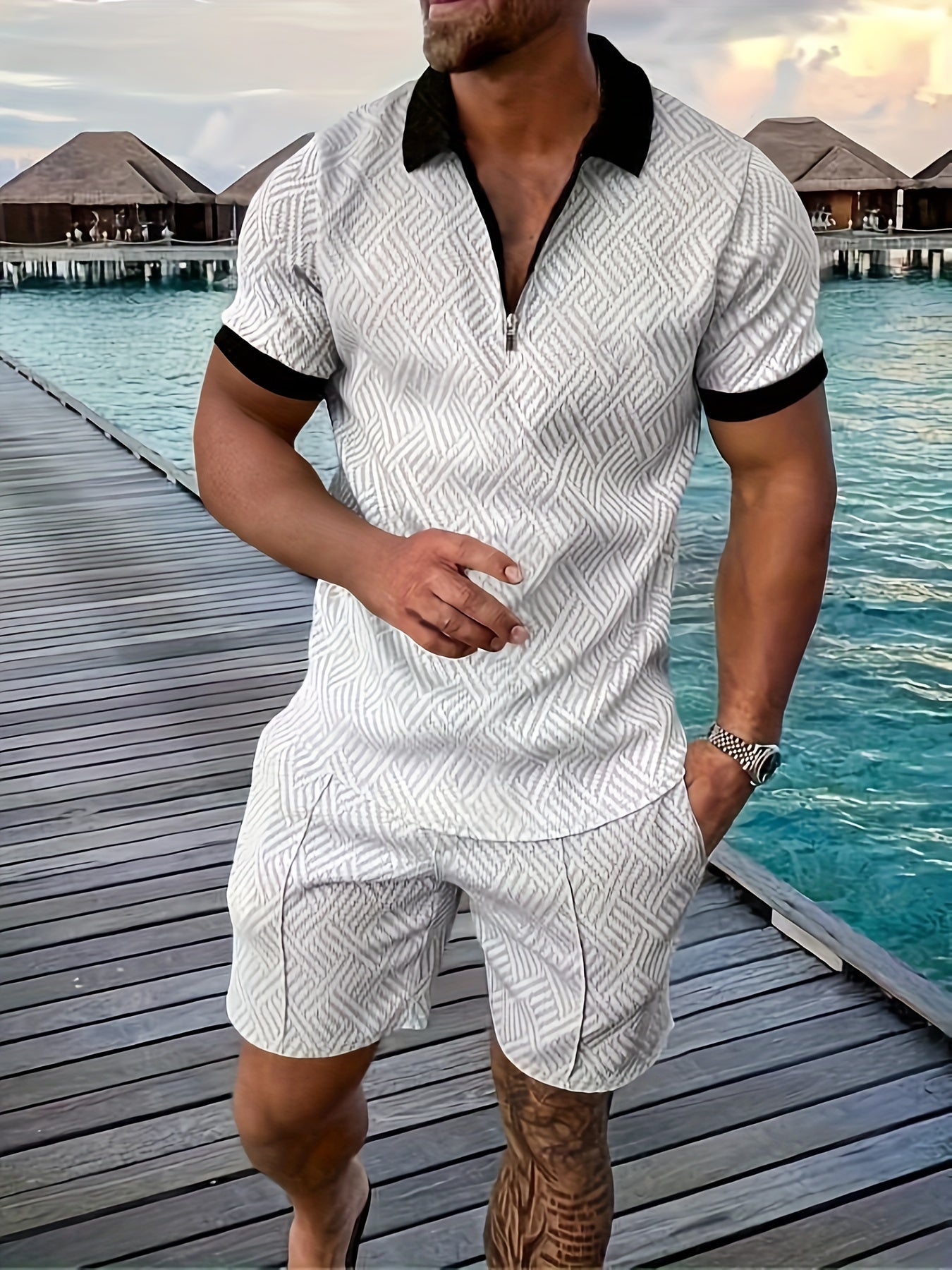 Bruno | Ensemble Chemise Short Homme