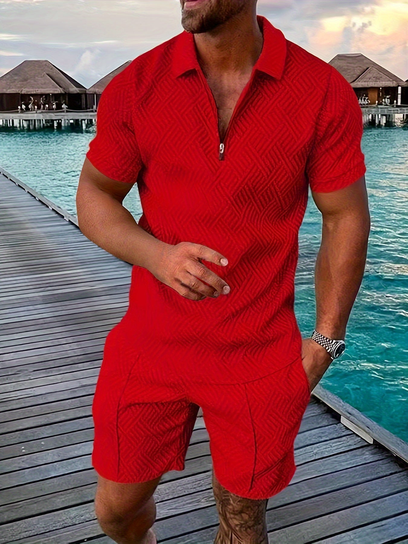 Bruno | Ensemble Chemise Short Homme