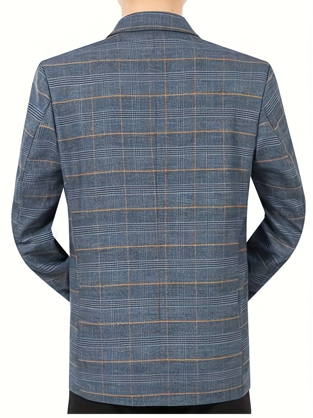Veste homme à carreaux col à revers ville