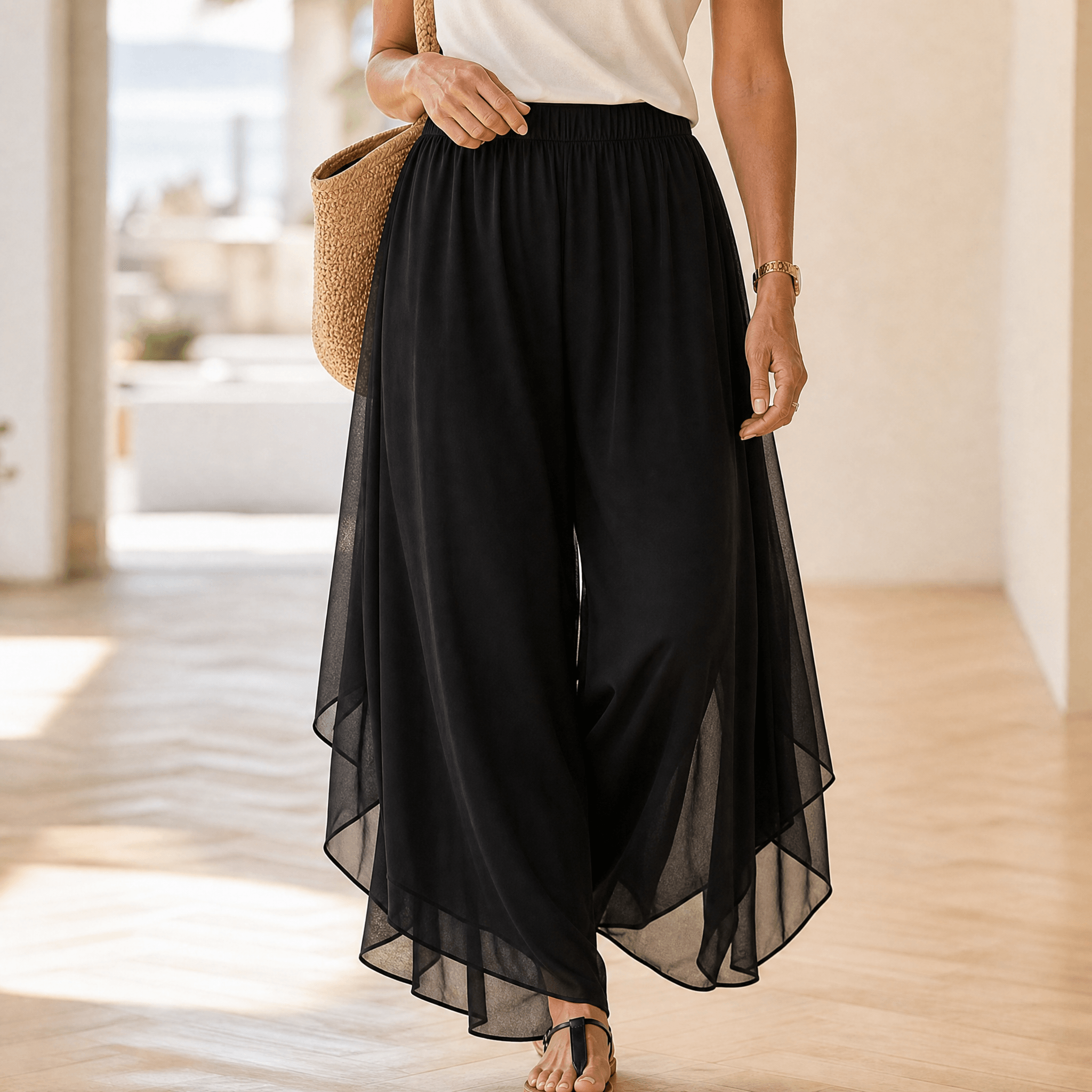 Rosalie | Pantalon Palazzo Fluide
