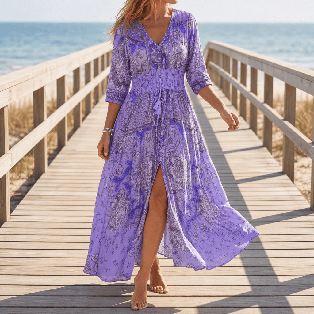Elowen | Robe Maxi Fleurie