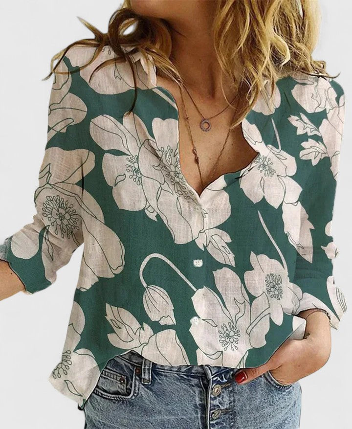 Claudine | Chemise Boutonnée en Lin