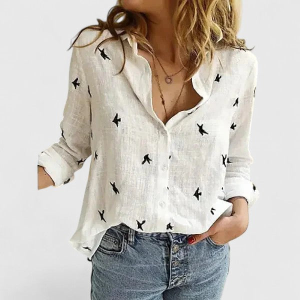 Claudine | Chemise Boutonnée en Lin